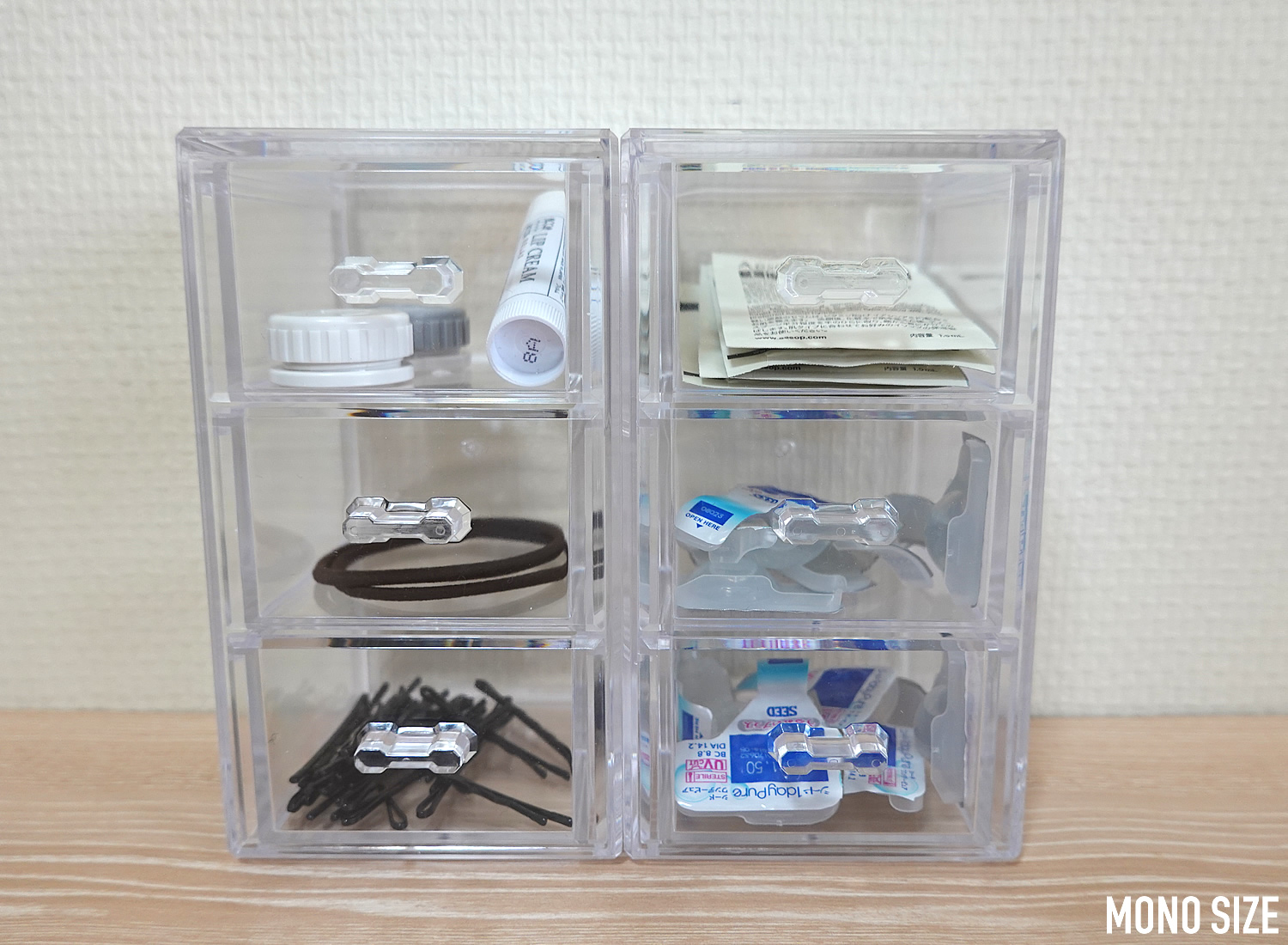 ダイソー 3段引き出しケース クリア 2セットYahoo!フリマ 旧PayPayフリマ