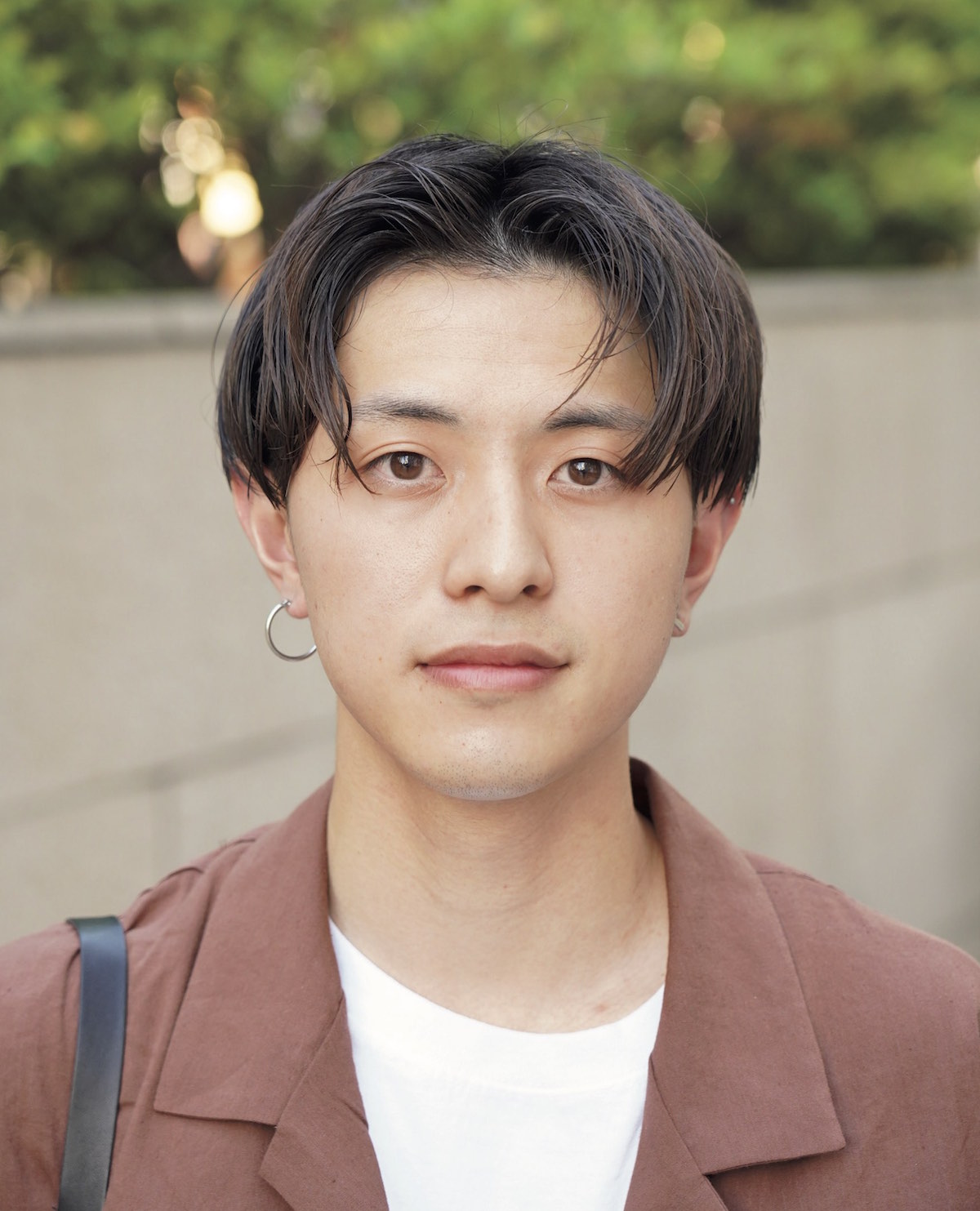 メンズパーマ センターパート ニュアンスパーマ ビジネスヘア：L131412935ノラ シブヤ NORA のヘアスタイルホットペッパービューティ