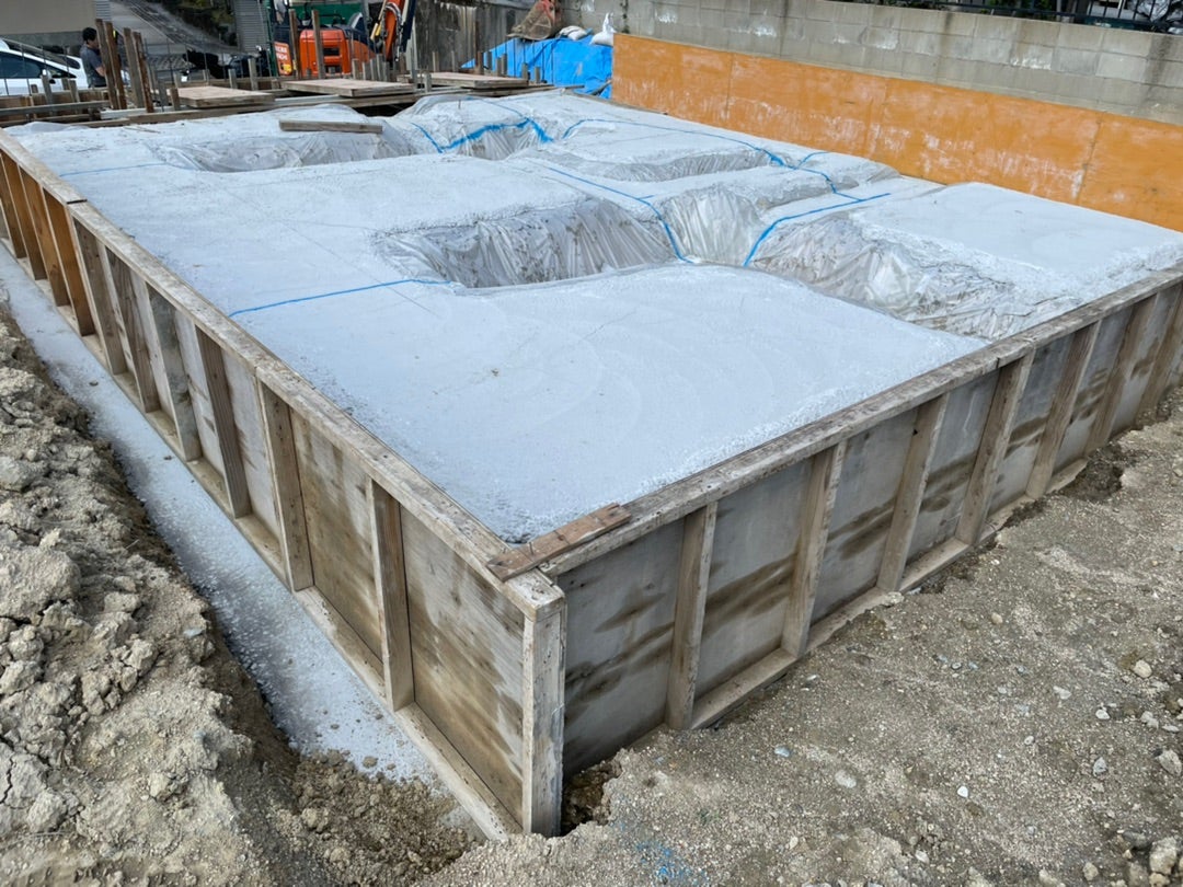 基礎工事③ 土間シート・捨てコン