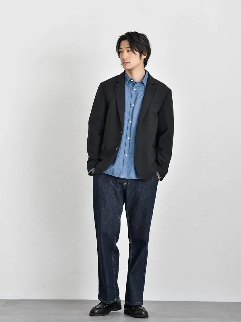 テーラード デニム ジャケット メンズ 秋服 カジュアル ビジネス 2つボダン ブレザー テーラードジャケット ジーンズ Gジャン スーツ コートおしゃれ ジャケパン×デニムのコーデにチャレンジしよう！年代・スタイル別の選び方や注意点を徹底解説！ - GINZA SAKAEYA
