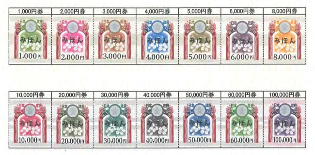 収入印紙 合計6000円分 1000円×4枚、2000円×1枚