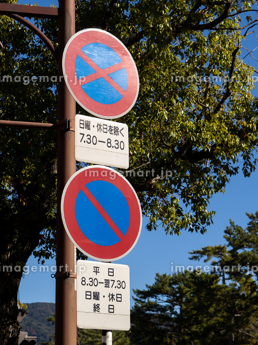 サインキューブ 駐車禁止 片面・イエロー 標識看板