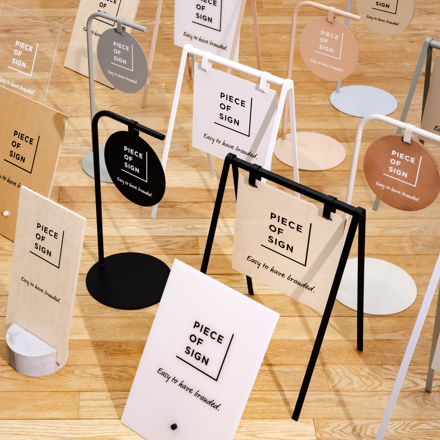 サインボード PF-530 透明面板 カウンターサイン 卓上サイン フロアサイン 立て看板 置き看板