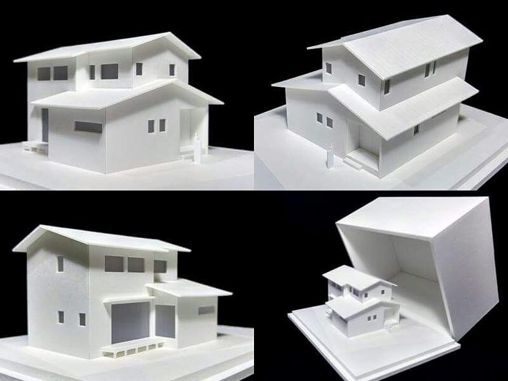 建築住宅模型 模型 1 100