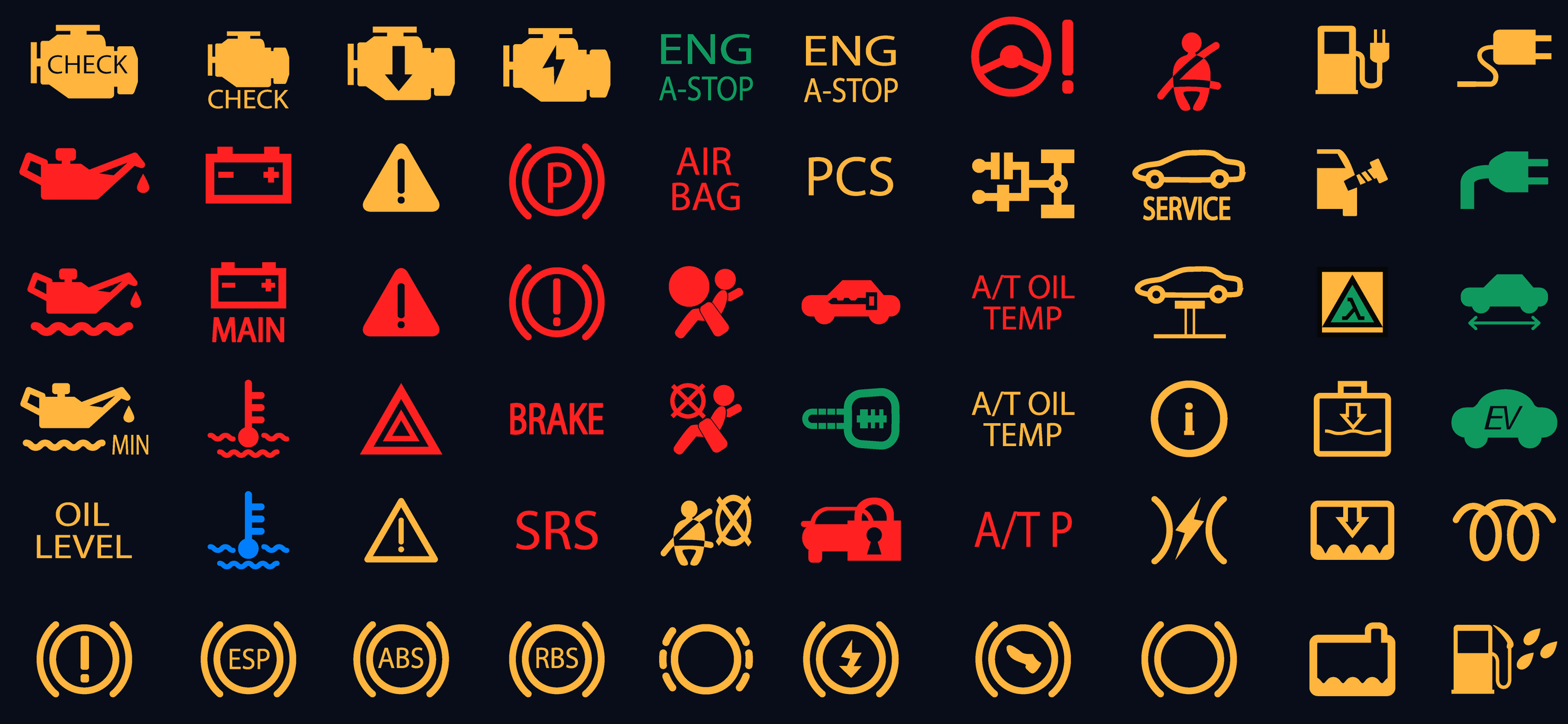 もしかして警告灯点滅してない？三角ビックリマークなどマークの意味、赤 黄 緑・色別表示を詳しくご紹介 - 高前バイパス店