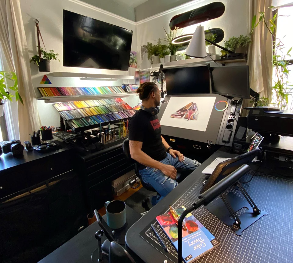 漫画家さんからオーダー頂いたワークデスク 机 作品を作るための道具であって注文家具屋フリーハンドイマイ注文家具屋フリーハンドイマイ