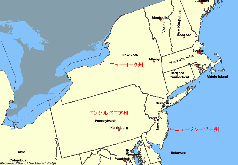 ニュージャージー州の地図ポスター、印刷可能なニュージャージー州の郡地図 NJ、ニュージャージー州のプリント、ニュージャージー州の地図、モダンな室内装飾P519- Etsy 日本