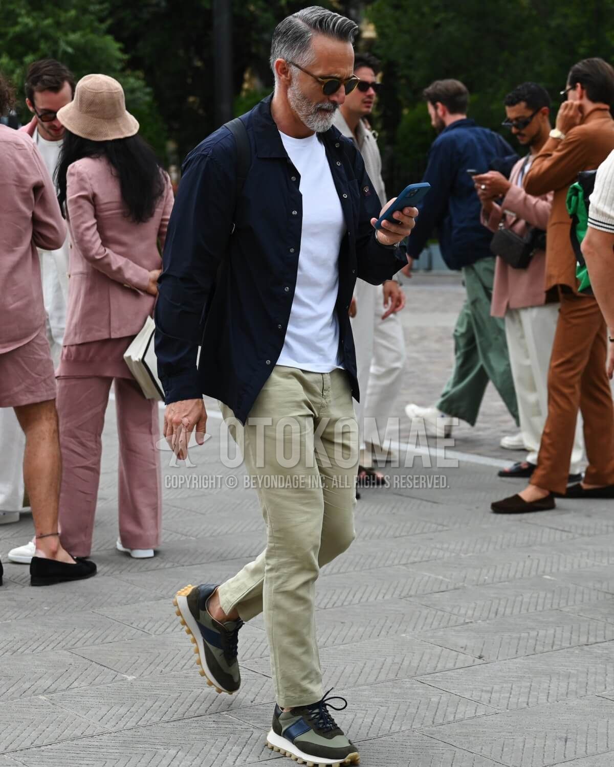 新品 BRIEFING シャツ ネイビー XLサイズ ネイビーシャツ×グレーパンツ biz20ss_0678ビジネス