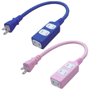 LPE-110N W延長ケーブル 延長コード 電源タップ 1個口 スイッチなし 熱に強い ELPA プラグ形状2P ホワイト色 -通販モノタロウ