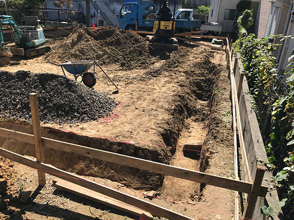 RIFF house 床付け確認HAKU architects studio