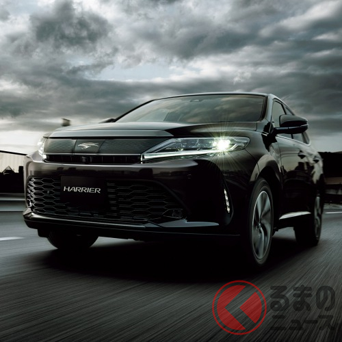 トヨタエンブレムに異変!? ハリアーの「鷹」が消えた!? 車種別で異なる事情とはくるまのニュース