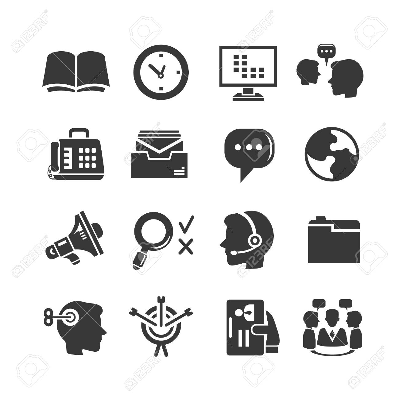 事務所書類会社 - ビジネスクリップアートフリー素材