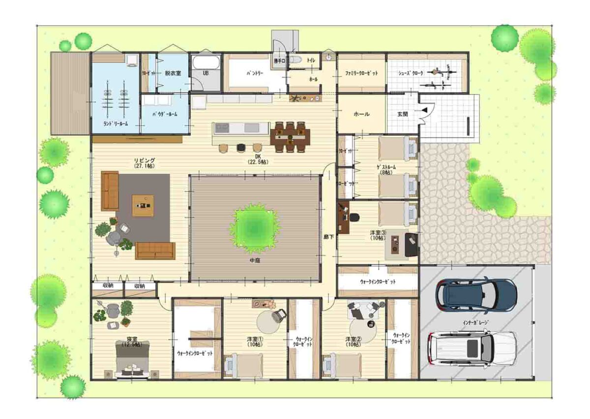 心地よい暮らしと家賃収入を両立した３階建の賃貸併用二世帯住宅建築実例を見る東京セキスイハイム