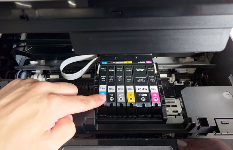 保証書付き キャノン ピクサス TS3330黒インク付属 インクジェットプリンター FINEカートリッジを交換するPIXUS