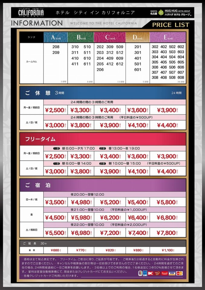 金山 ラブホテル ホテル カリフォルニアナチュラル 金山店