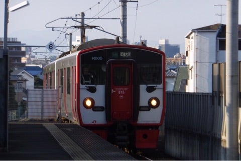 JR豊肥本線 水前寺駅 : 海峡を越えた先には