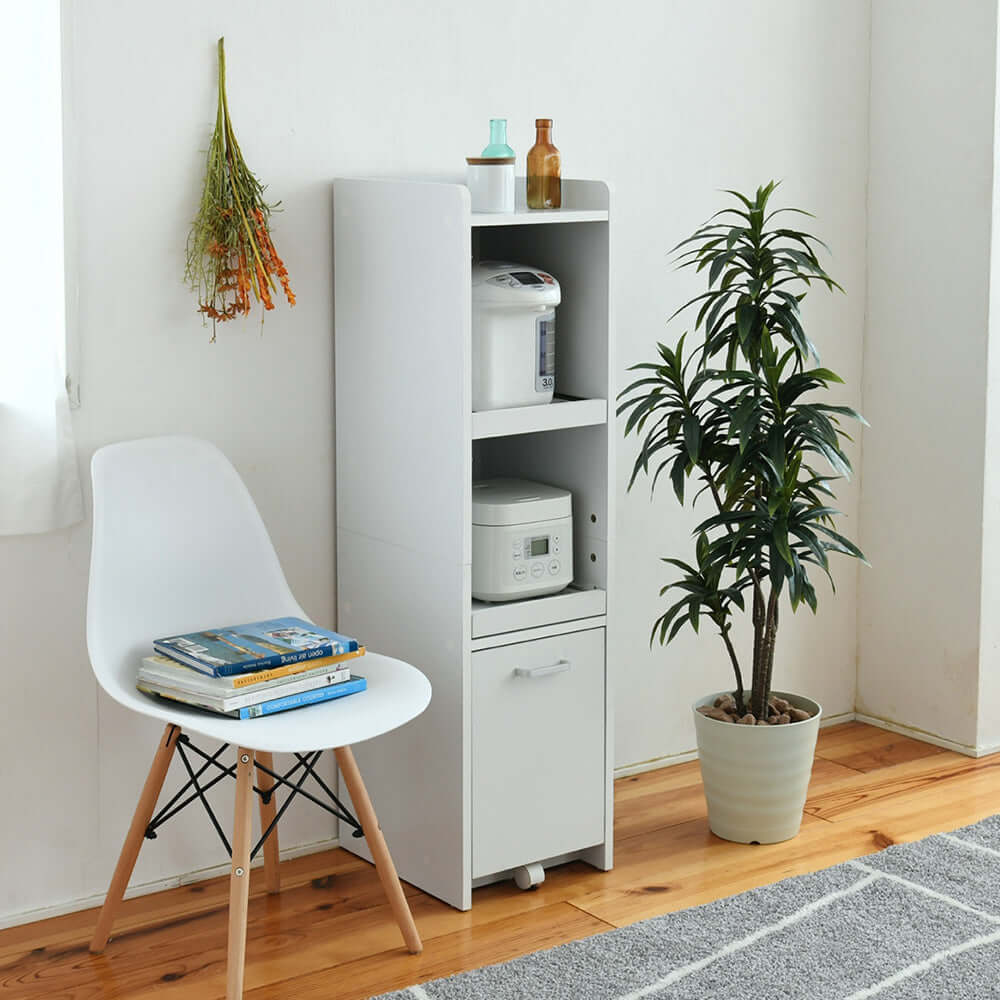 食器棚 一人暮らし キッチンカウンター スリム キッチン収納 80cm カップボード レンジ台 収納 棚 ラック リビング 炊飯器 一人暮らしの炊飯器の置き場は？キッチンに置き場所がない場合・ラックのおすすめもご紹介特集・コラム- ディノス