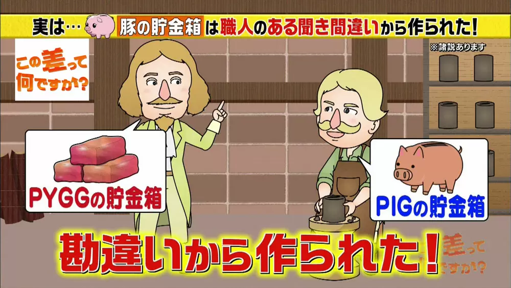 豚の貯金箱はイギリス生まれ！？誕生のきっかけは、職人の「勘違い」だったこの差って何ですか？TBSテレビ