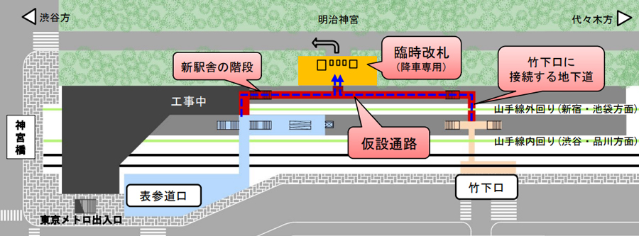 原宿駅が装い一新 木造駅舎とはお別れ -