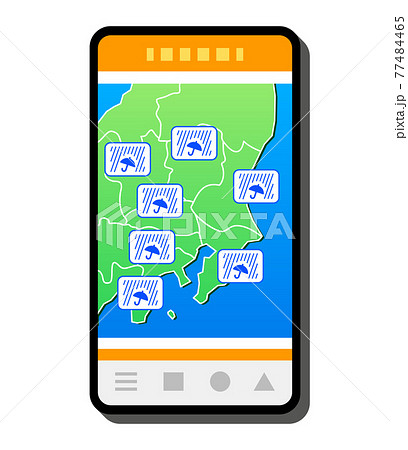 スマホを持つ 手 素材イラスト・フリー素材なら「シンテリ」