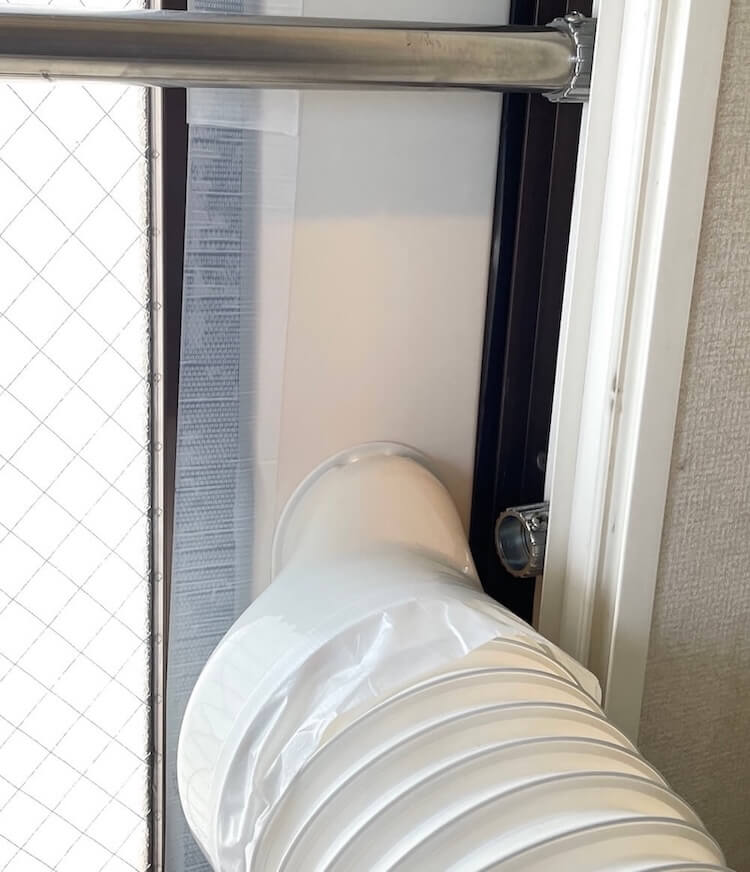 スポットエアコンの外気呼気ダクトをDIYし、猛暑日の3畳小屋で試した結果- たかしの小屋暮らし開拓記