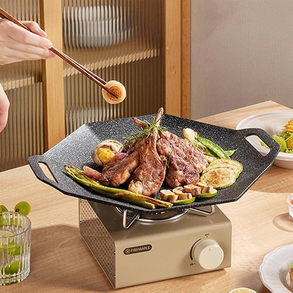 KZM OUTDOOR マルチグリドル キャンプ フライパン 鉄板 プレート 料理 調理器具 アウトドア バーベキュー グリル コンロ イグニステーブル : nopinopi - 通販 - Yahoo!ショッピング