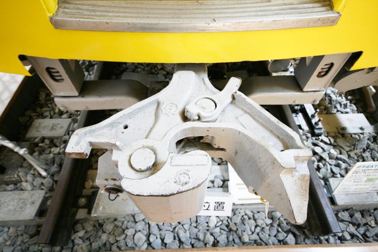 実物の鉄道の連結器