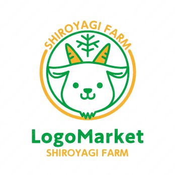 ヤギのロゴのデザインテンプレート。ビジネスロゴのヤギアイコンベクトルイラスト。のイラスト素材・ベクター Image 149360979