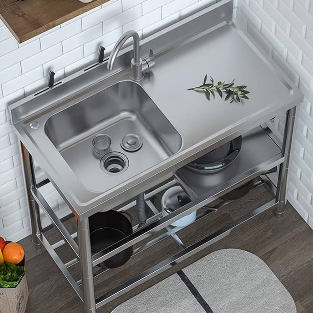 ガーデンシンク ステンレス 小型 シンク 簡易 流し台 台所 シンクのみ 屋外 流し台シンク キッチンカー キャンピングカー : Flystore -通販 - Yahoo!ショッピング