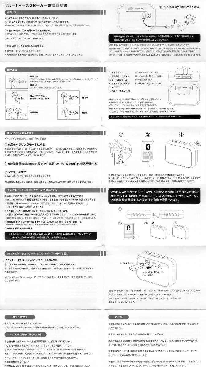 LBS0003型 - ダイソー700円 税込770円 Bluetoothスピーカー コンパクト高音質タイプ の調査と分解 - HMcircuit