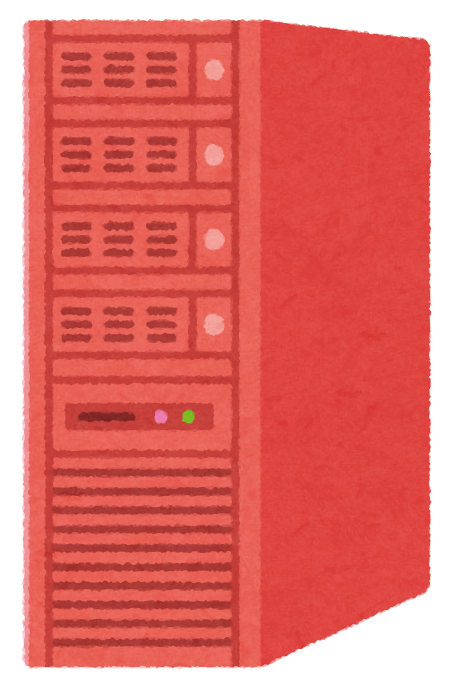 いろいろな色のサーバのイラストかわいいフリー素材集 いらすとや