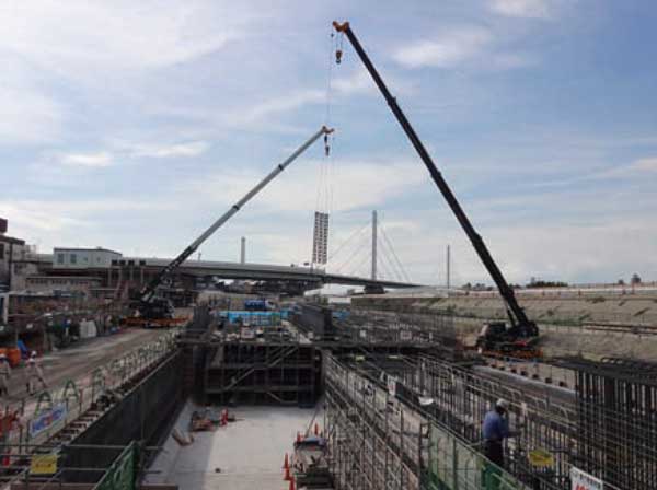 大阪湾岸道路西伸部整備 駒栄工区開削トンネル工事の状況 - こべるん ～変化していく神戸～