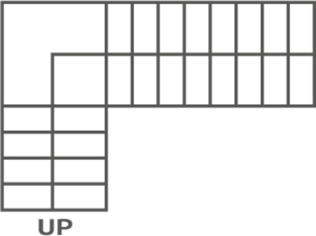 平面図での階段の表示