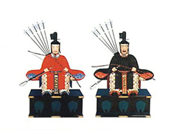 中古現状品 雛人形 ひな人形 昭和レトロ 随身 右大臣 左大臣 セット