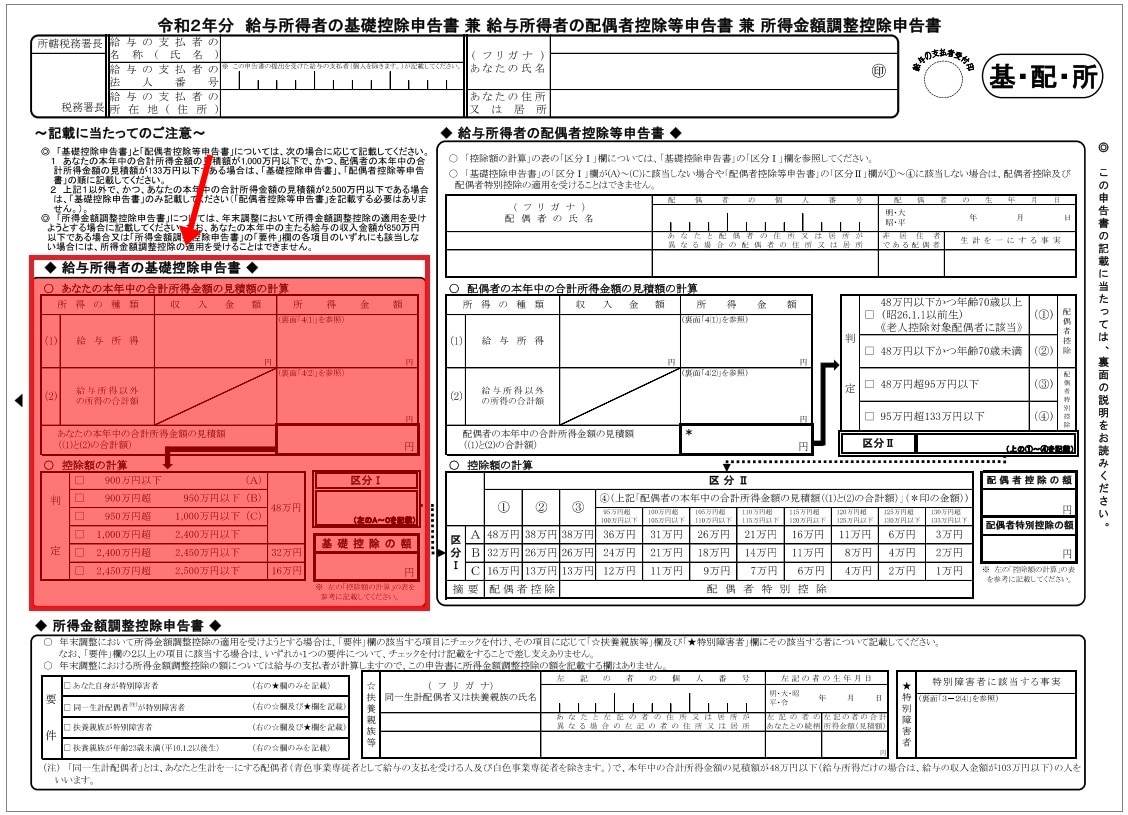 令和7年 扶養されているパート主婦などの年末調整の書き方・記入例税金・社会保障教育