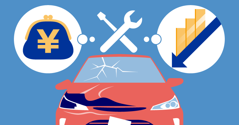 飛び石でフロントガラスが割れた場合に自動車保険は使えるか自動車保険の三井ダイレクト損保