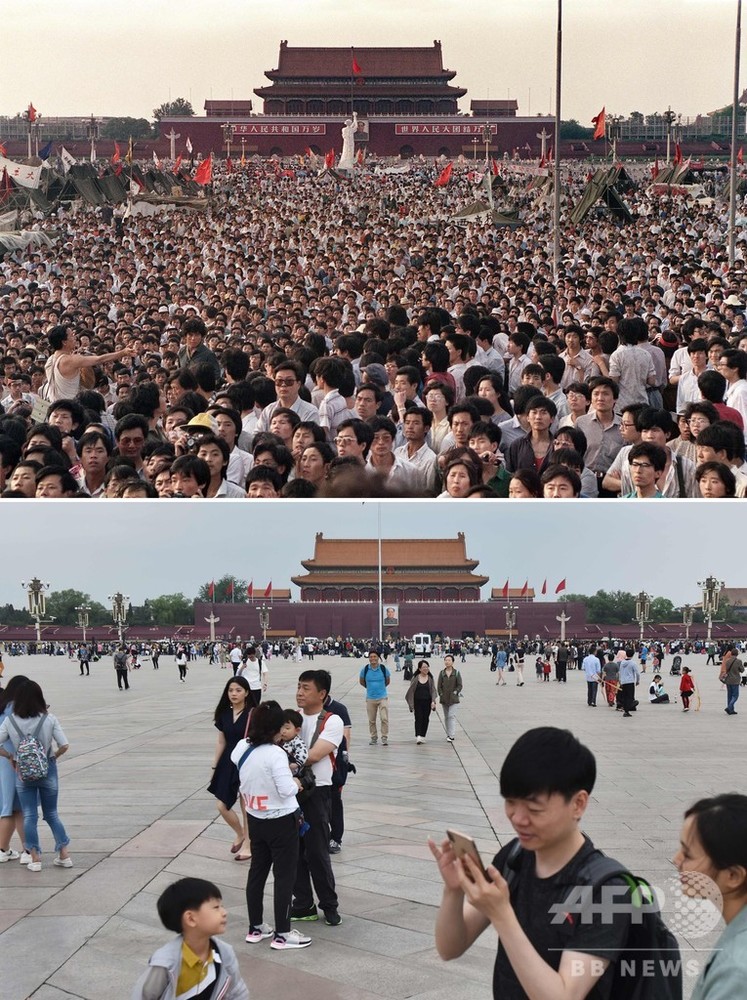 天安門事件から30年、写真で見る当時と今 写真5枚 国際ニュース：AFPBB News