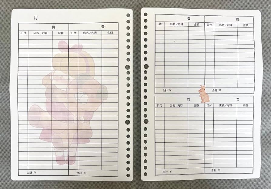 家計簿フォーマットダウンロード 集計表ののこのおうちノート