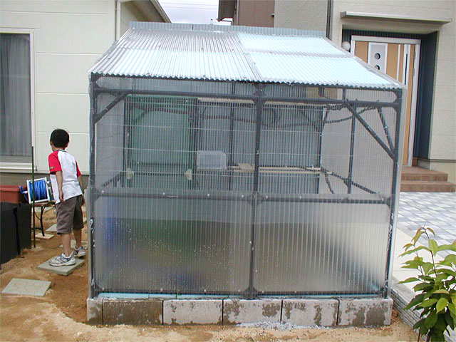 犬小屋-4のコピー単管パイプのDIYや組み方の学習なら単管DIYランド