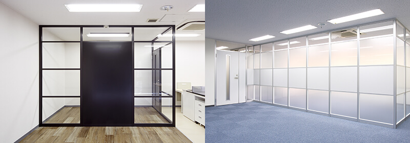 オフィスパーテーション 全円 3段タイプ-送料無料売り場職人