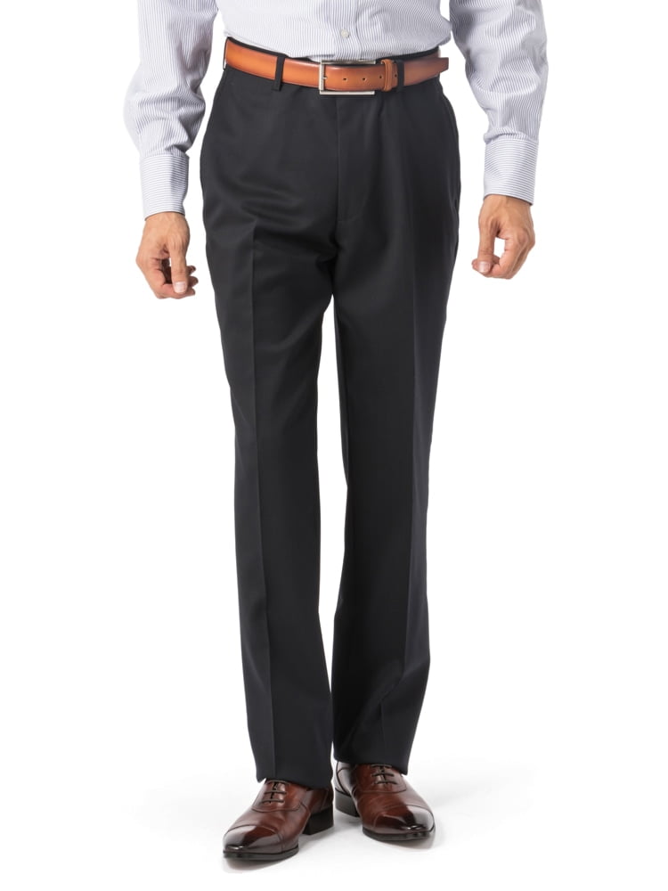 36 ネイビー スラックス メンズ 秋冬 ストレッチパンツ 暖パン 裏起毛スラックス 防寒パンツ ビジネスパンツ