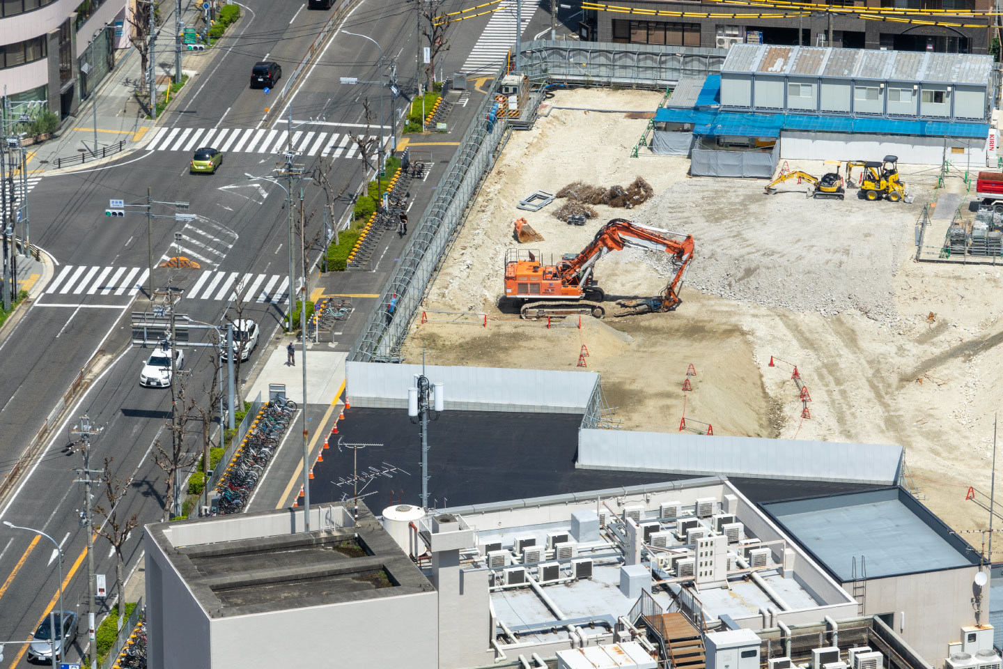 千種ビル群再開発 2023年4月既存建築物解体状況 - 名古屋市の超高層ビル・ﾀﾜｰﾏﾝｼｮﾝ