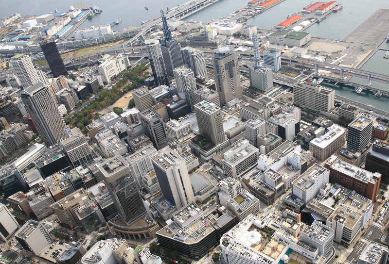グーグルアースで見た都会度ランキング 地方限定京都、大阪、横浜、神戸、広島、福岡、仙台、札幌