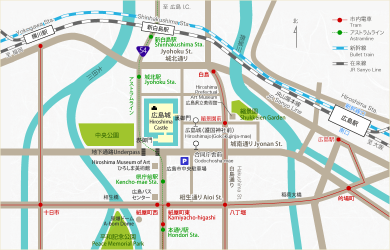 広島市中心部エリア：エキまちループ線｜バス情報：路線バス｜広島電鉄