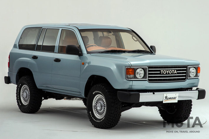 ランクル80 レトロな旧車：丸目換装 × 四駆らしい：LINE-X塗装 カスタムコンプリートLINE-X Auto Japan