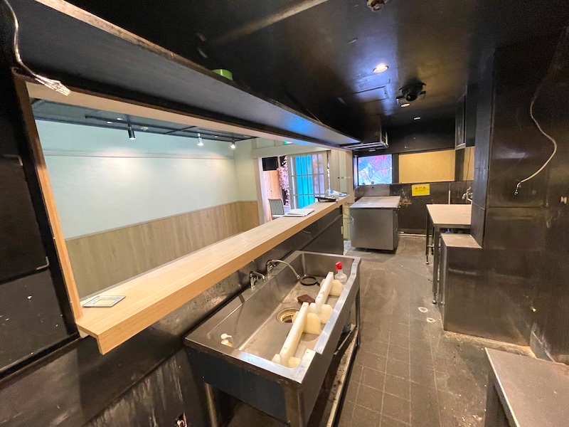 飲食店の店舗設計レイアウト3D厨房図面カフェ、そばうどん、弁当惣菜店、焼鳥居酒屋、焼肉店の厨房設計 東京埼玉