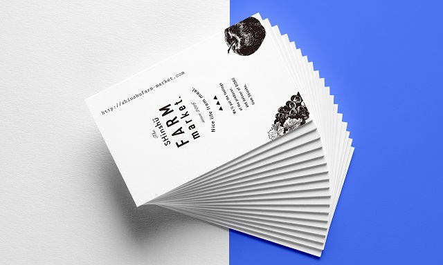 女性名刺サイズのショップカード無料デザインテンプレート - ネット印刷グラフィック