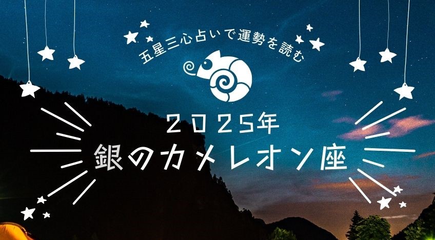 2025年 銀のカメレオン座の運勢は？恋愛運・仕事運・金運を紹介