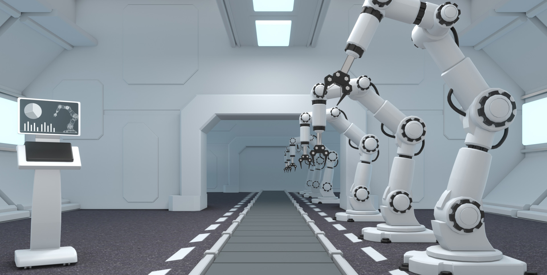 オートメーションテクノロジーとビジネスソリューションのイメージ。青く光る電球とスマートフォンを持つ男の写真素材93426797- PIXTA