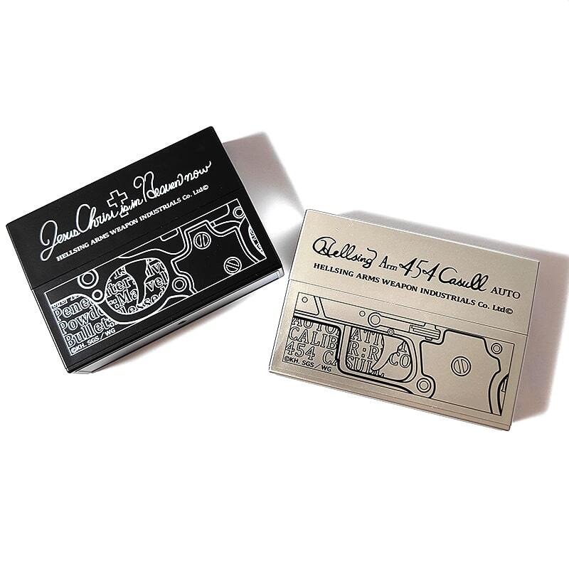 加熱式タバコ 対応 シガレットケース IQOS 平野耕太 HELLSING カスール ジャッカル タバコケース アイコス 選べるプッシュオープンタイプ ヒートスティック対応